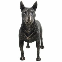 Fiesta Studios Bull Terrier Dog Figure In Cold Cast Bronze