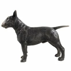 Fiesta Studios Bull Terrier Dog Figure In Cold Cast Bronze