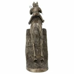Fiesta Studios Horse Steeple Chaser With Rider By Harriet Glen Cold Cast Bronze