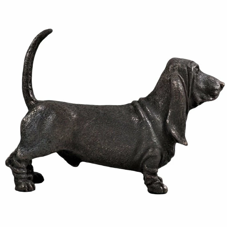 New ๐ Fiesta Studios Basset Hound ๐ฆฎ Dog Figure Cold Cast Bronze By Beauchamp Bronze โญ 5 Fiesta Studios Basset Hound Dog Figure Cold Cast Bronze By Beauchamp Bronze