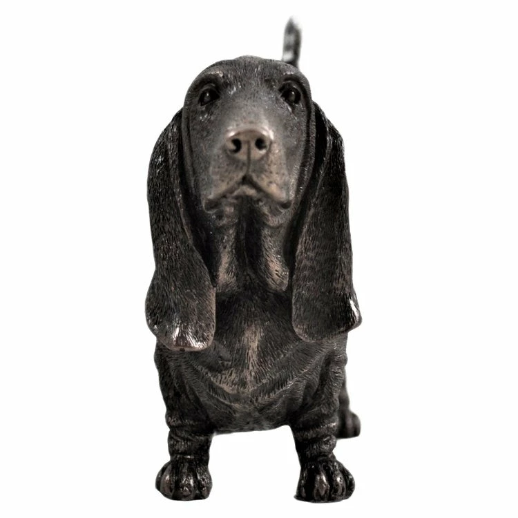 New ๐ Fiesta Studios Basset Hound ๐ฆฎ Dog Figure Cold Cast Bronze By Beauchamp Bronze โญ 7 Fiesta Studios Basset Hound Dog Figure Cold Cast Bronze By Beauchamp Bronze