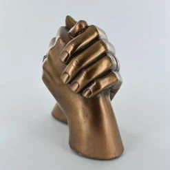 Fiesta Studios Marriage Holding Hands Cold Cast Bronze Sculpture