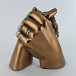 Fiesta Studios Marriage Holding Hands Cold Cast Bronze Sculpture
