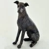 Fiesta Studios Whippet Dog Painted Bronze Resin Sculpture