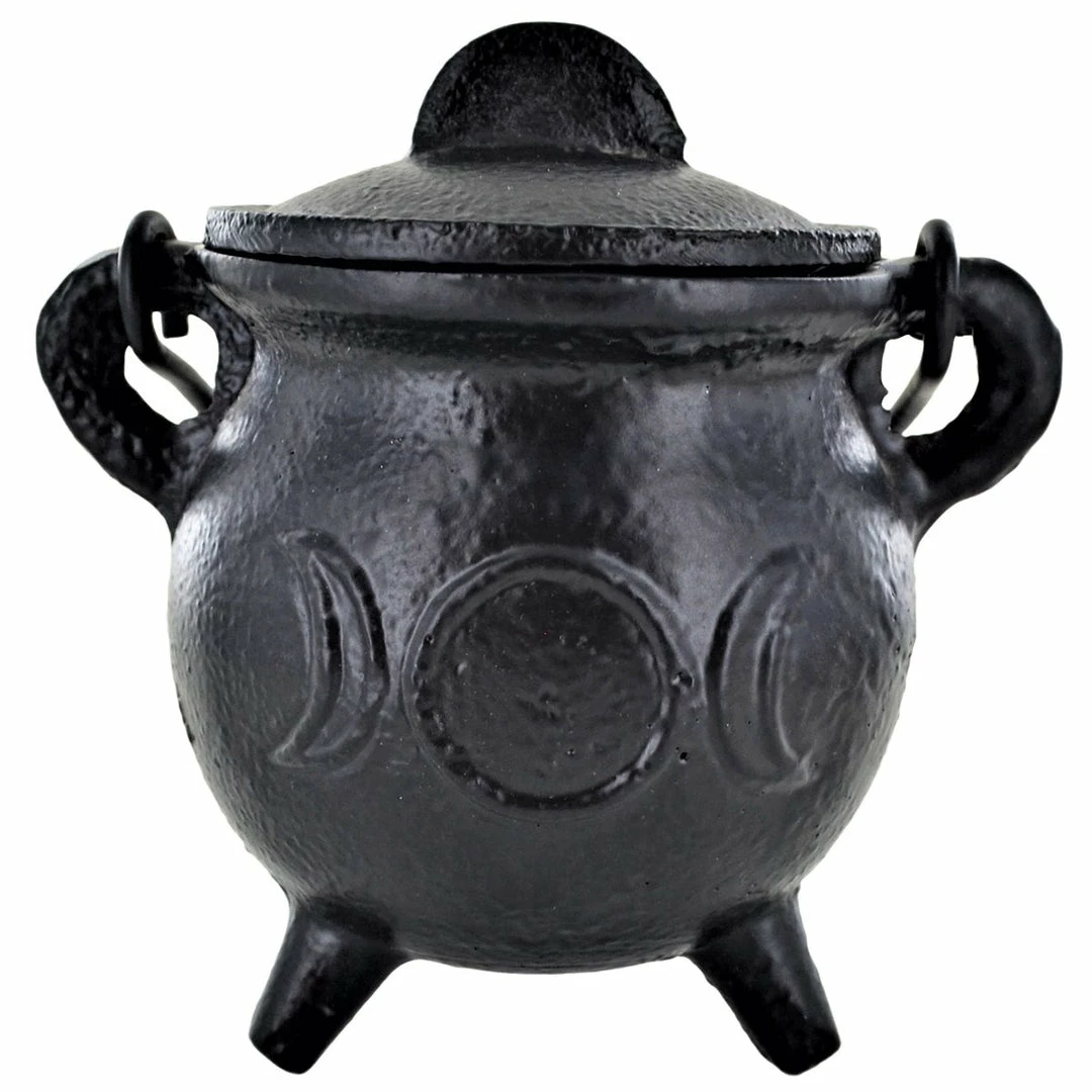 Best Pirce โญ Fiesta Studios Cast Iron Small Cauldron Triple Moon Design With Removable Lid ๐ 8 Fiesta Studios Cast Iron Small Cauldron Triple Moon Design With Removable Lid