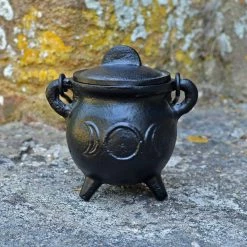 Best Pirce โญ Fiesta Studios Cast Iron Small Cauldron Triple Moon Design With Removable Lid ๐ 15 Fiesta Studios Cast Iron Small Cauldron Triple Moon Design With Removable Lid