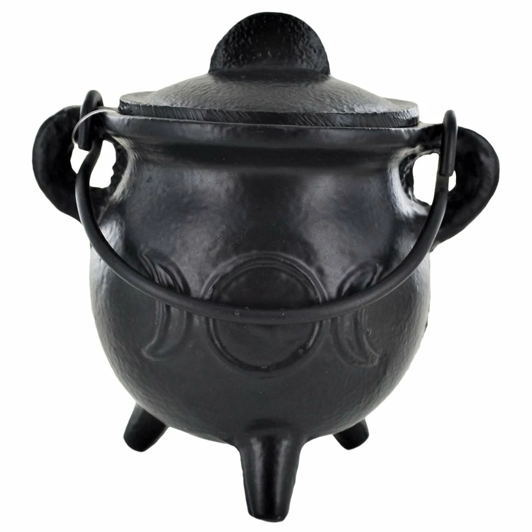Best Pirce โญ Fiesta Studios Cast Iron Small Cauldron Triple Moon Design With Removable Lid ๐ 6 Fiesta Studios Cast Iron Small Cauldron Triple Moon Design With Removable Lid