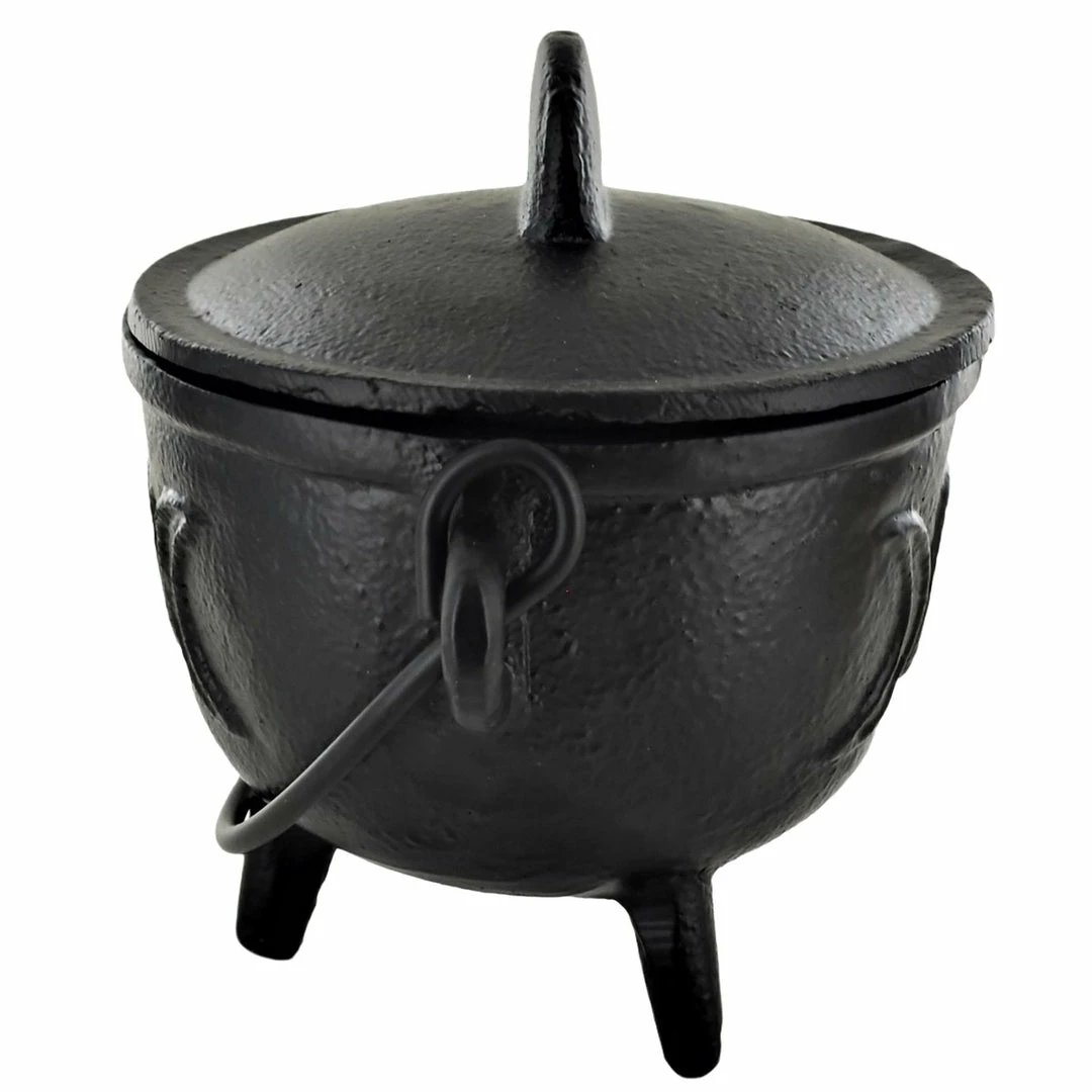 Wholesale π Fiesta Studios Cast Iron Cauldron Triple Moon Design With Removable Lid π₯ 7 Fiesta Studios Cast Iron Cauldron Triple Moon Design With Removable Lid