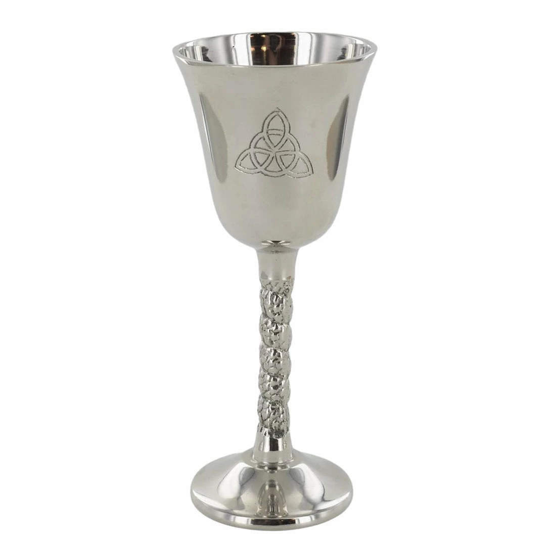 Best Pirce β€οΈ Fiesta Studios Nickel Goblet Cup With Triquetra Symbol π 3 Fiesta Studios Nickel Goblet Cup With Triquetra Symbol
