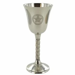Fiesta Studios Nickel Goblet Cup With Pentagram Symbol