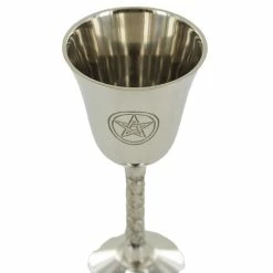 Best Sale β€οΈ Fiesta Studios Nickel Goblet Cup With Pentagram Symbol π€© 8 Fiesta Studios Nickel Goblet Cup With Pentagram Symbol