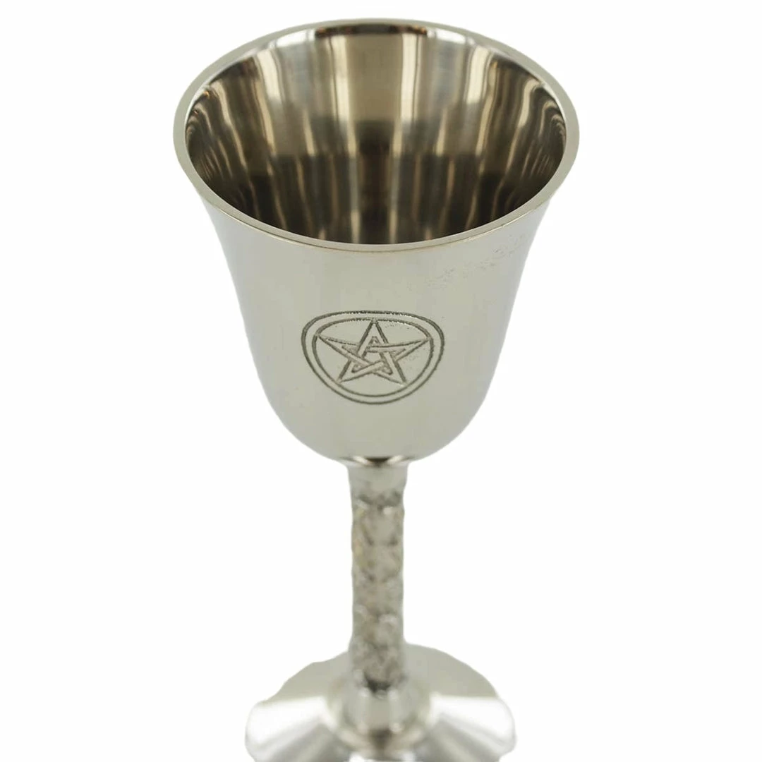 Best Sale β€οΈ Fiesta Studios Nickel Goblet Cup With Pentagram Symbol π€© 5 Fiesta Studios Nickel Goblet Cup With Pentagram Symbol