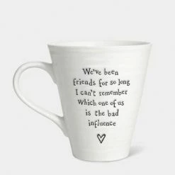 East Of India Porcelain Friend Mug Bad Influence