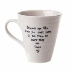 East Of India Porcelain Mug Friends Are Like Stars