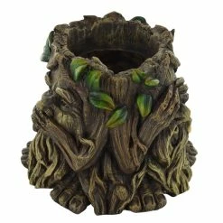 Fiesta Studios Tree Ent Plant Pot Holder Hear No, See No, Speak No Evil Decorative Planter