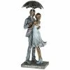 Joe Davies Rainy Day Embrace Couple Under Umbrella Figure