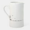 East Of India Porcelain Jug Live Simply, Laugh A Lot 265ML