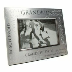 Joe Davies Grandchildren Satin Silver Photo Frame - Grandkids Shudehill Giftware