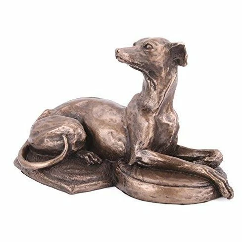 Best Pirce ๐ Fiesta Studios Whippet Lying Down ๐ Dog On Cushions Cold Cast Bronze Sculpture โ 3 Fiesta Studios Whippet Lying Down Dog On Cushions Cold Cast Bronze Sculpture