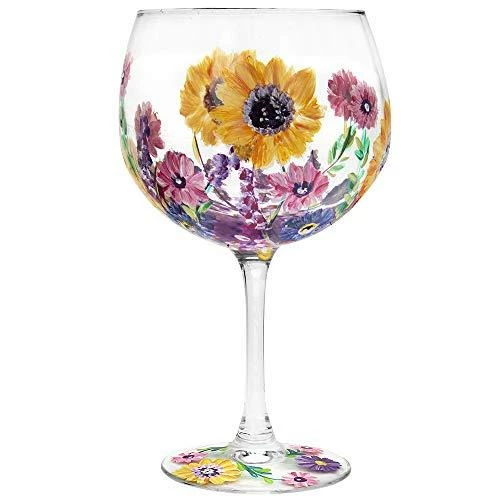 Coupon 👏 Lesser & Pavey Leonardo Collection Hand Painted Sunflower Gin Glass By Lynsey Johnstone ✔️ 3 Lesser & Pavey Leonardo Collection Hand Painted Sunflower Gin Glass By Lynsey Johnstone
