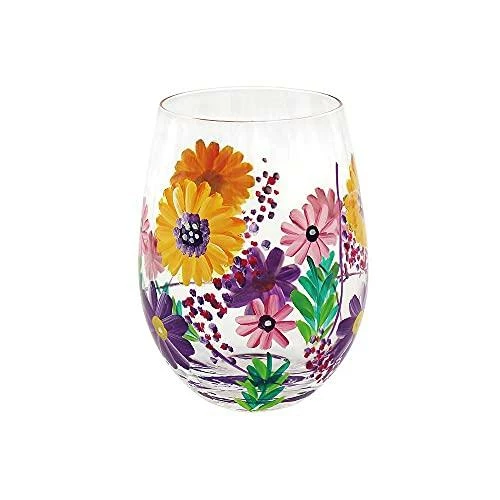 Coupon ๐ Lesser & Pavey Hand Painted Sunflower Stemless Gin Cocktail Glass Tumbler โค๏ธ 3 Lesser & Pavey Hand Painted Sunflower Stemless Gin Cocktail Glass Tumbler