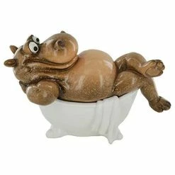 Fiesta Studios Comical Hippo In The Bath Novelty Resin Figure