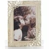 Joe Davies Shudehill Giftware Metal Lace Photo Frame 5 X 7 Vintage Style Brushed Cream Colour