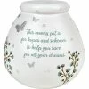 Pot Of Dreams Blooming Flower & Pearl Pattern Money Pot Smash To Open