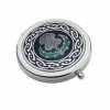 Sea Gems Compact Mirror Enamelled Scottish Thistle Design