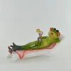 Promo π― Fiesta Studios Comical Frogs Drinking Cocktail On Deck Chair Small Resin Figurine π 1 Fiesta Studios Comical Frogs Drinking Cocktail On Deck Chair Small Resin Figurine