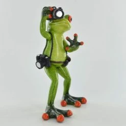 Fiesta Studios Comical Frog The Photographer, Resin Figurine