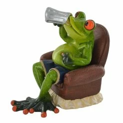 Fiesta Studios Comical Frogs Beer Time Small Resin Figurine