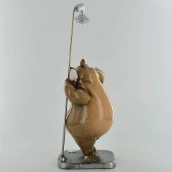 Fiesta Studios Comical Hippo Showering Small Resin Figurine