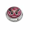 Buy π Sea Gems Red Butterfly Design Enamel & Silver Plated Pill Box π 2 Sea Gems Red Butterfly Design Enamel & Silver Plated Pill Box