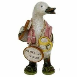 Joe Davies Shudehill Giftware Bathroom Message Duck Ornaments Set Of 3 Davids Ducks Range