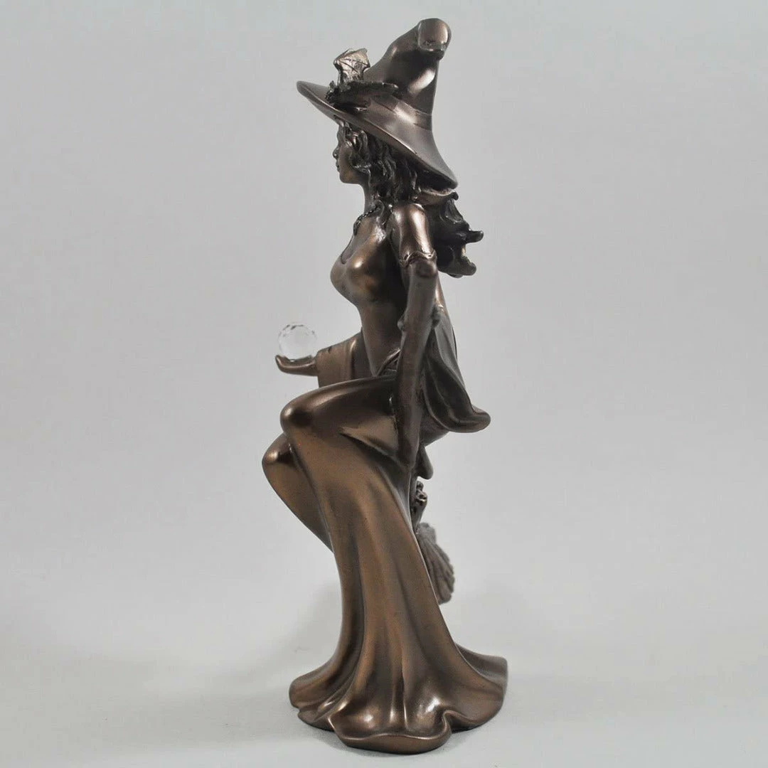Discount ๐ Fiesta Studios Witch Riding Broom With Bat On Hat Figurine ๐คฉ 4 Fiesta Studios Witch Riding Broom With Bat On Hat Figurine