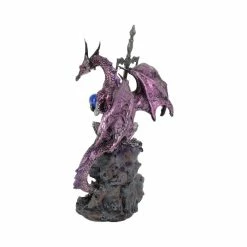 Purple Dragon Figure With Blade Sword Letter Opener By Nemesis Now