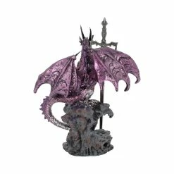 Purple Dragon Figure With Blade Sword Letter Opener By Nemesis Now
