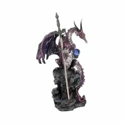 Purple Dragon Figure With Blade Sword Letter Opener By Nemesis Now