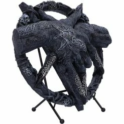 Hold Of Baphomet Hand Plaque With Stand By Nemesis Now