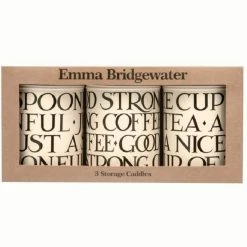 Elite Tins Emma Bridgewater Toast & Marmalade Design Set Of 3 Canisters Tea, Coffee, Sugar
