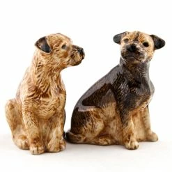 Quail Ceramics Border Terrier Salt & Pepper Shakers