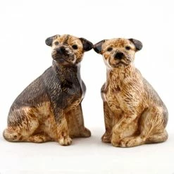 Quail Ceramics Border Terrier Salt & Pepper Shakers