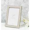 Widdop Elegance Nickel Plated Cream Faux Shagreen 4 X 6 Frame Photo Frames