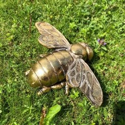 Langs Gold Bee Hanging Or Free Standing Ornament 20 Cm