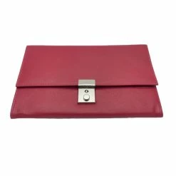 Golunski Leather Lockable Travel Wallet & Passport Holder In Red