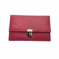 Golunski Leather Lockable Travel Wallet & Passport Holder In Red