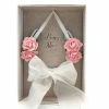 Kitted Out Wedding, Engagement, Anniversary Wedding Good Luck Gift Lucky Real Pony Horseshoe Decorated With Peach Coloured Flowers