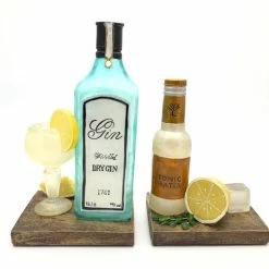 Fiesta Studios Gin & Tonic Themed Shelf Tidy Bookends