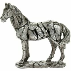 Lesser & Pavey Leonardo Collection Natural World Wild Horse Figure Carved Stone Style